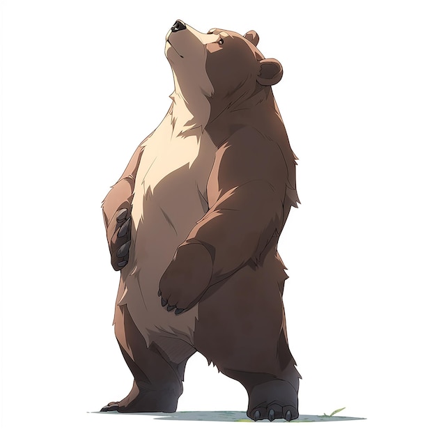 Фото Медведь стоит спиной к камере.