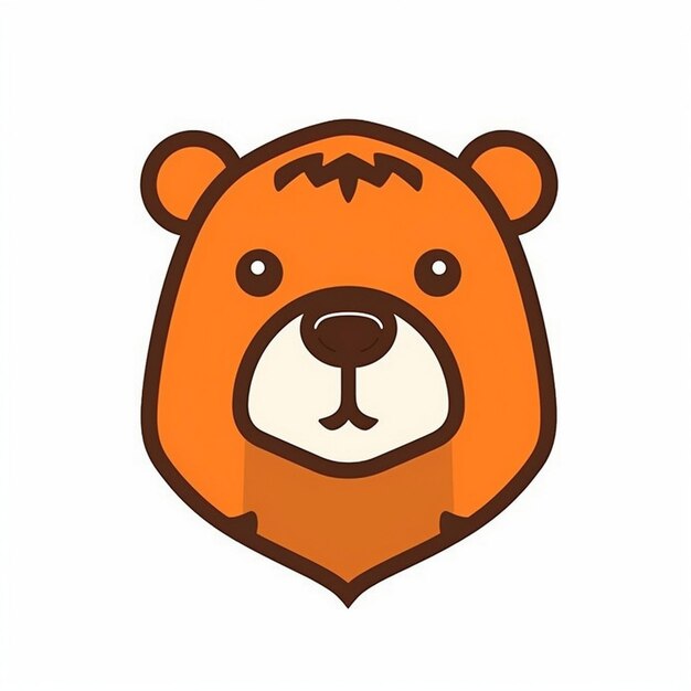 Фото Медведь с коричневым лицом и коричневым лицам.