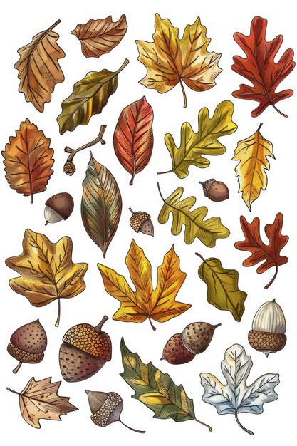 사진 가을 잎 과 아크론 의 아름다운 배열 가 가을 주제 의 프로젝트 에 완벽 하다