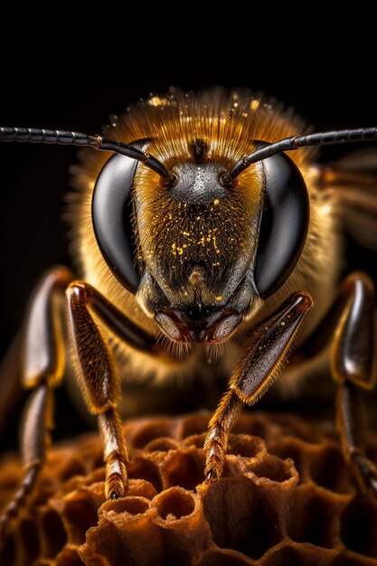 Фото Красивая фотография пчелы и пчел