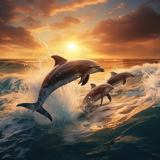 Фото a_beautiful_picture_of_dolphins_playing_in_t