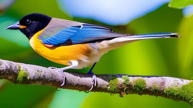 写真 鳥が枝に座っています