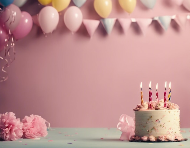 写真 誕生日パーティーの祝いの背景