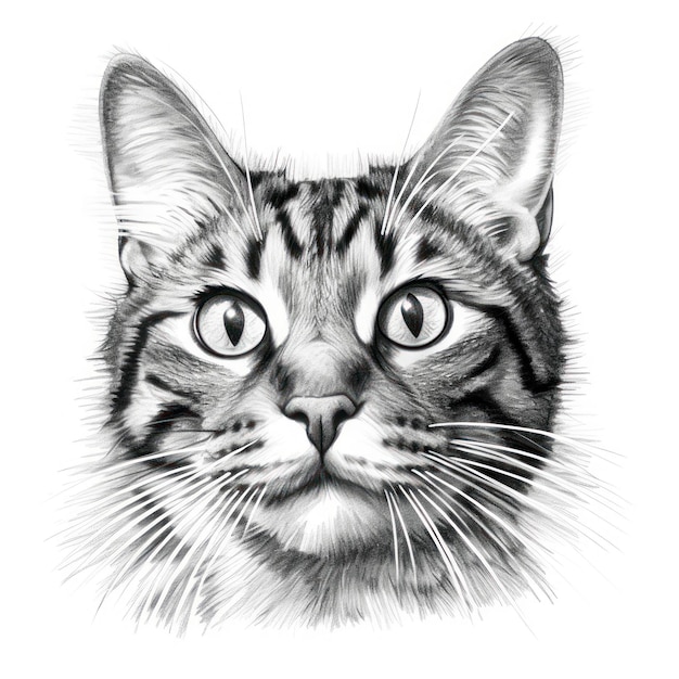 Рисунок морда кота