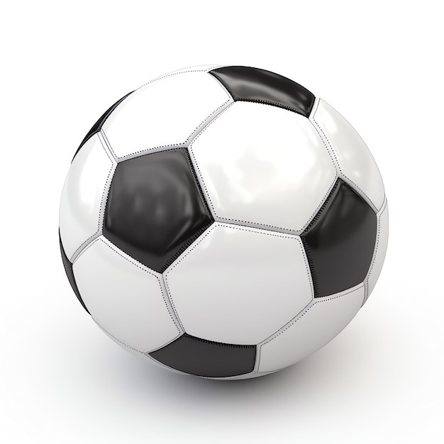 Фото Черно-белый футбольный мяч