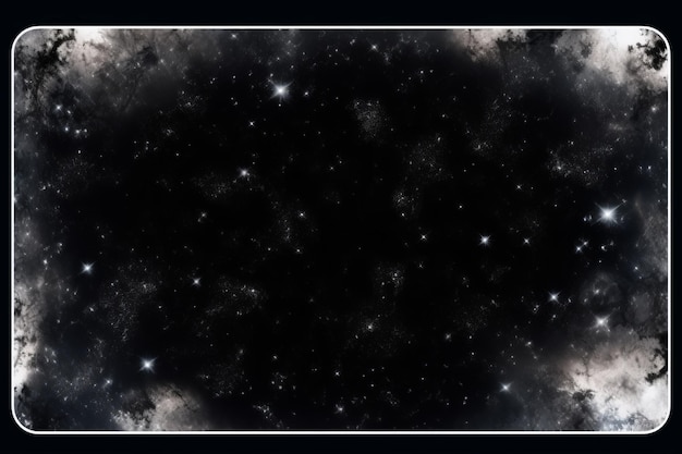 写真 夜空の星の黒と白の画像