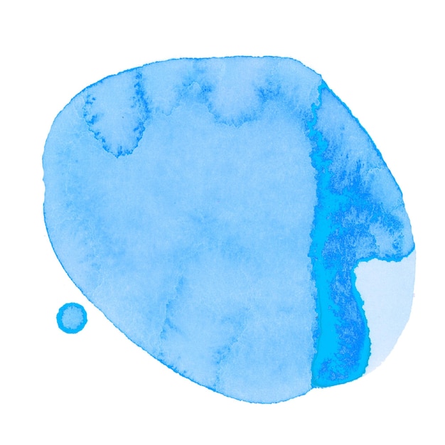 Фото Синий круг с лицом посередине.