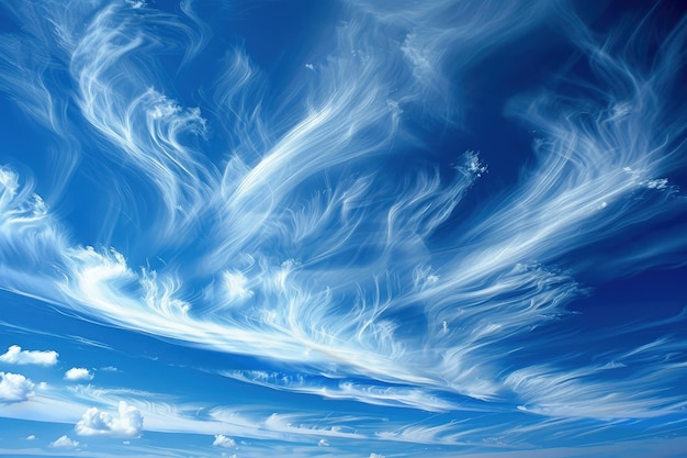 写真 白い雲で満ちた青い空