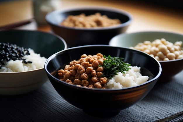 写真 ひよこ豆のご飯とパセリの小枝。