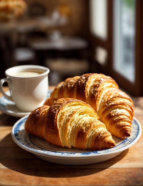 写真 伝統的なフランス料理の最高の朝食