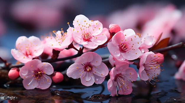写真 くピンクの花の束の背景