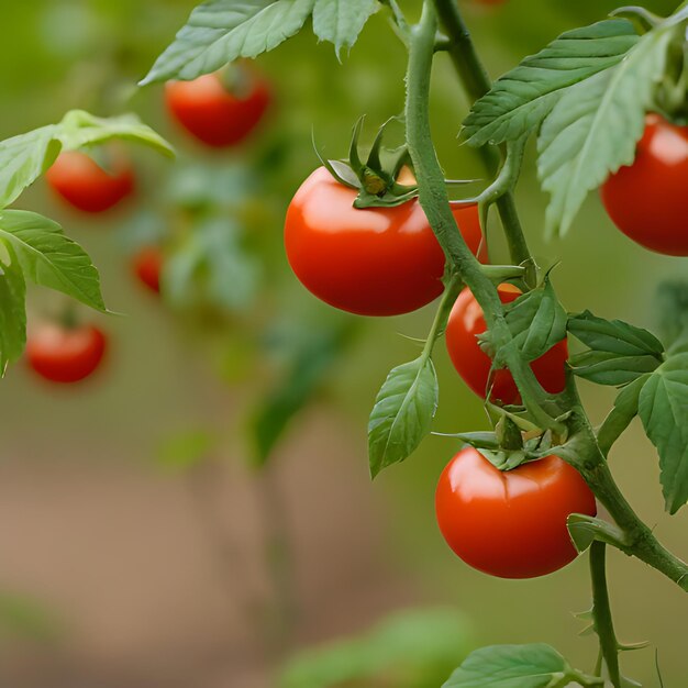 Фото Куча черешевых помидоров растет на винограднике