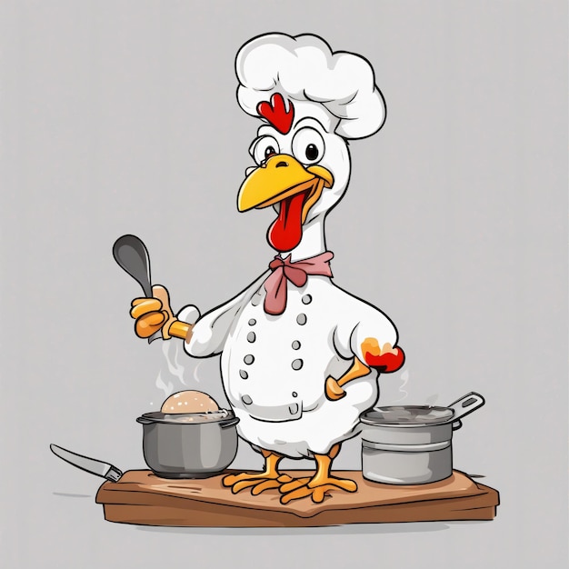 사진 만화 치킨 샤이프 요리 웃긴 색 배경