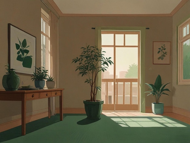 사진 방 에 있는 비 식물 의 만화