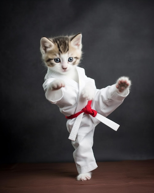 Котик каратист