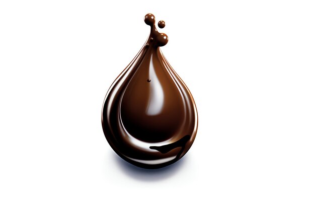 Фото Шоколадная капля жидкости