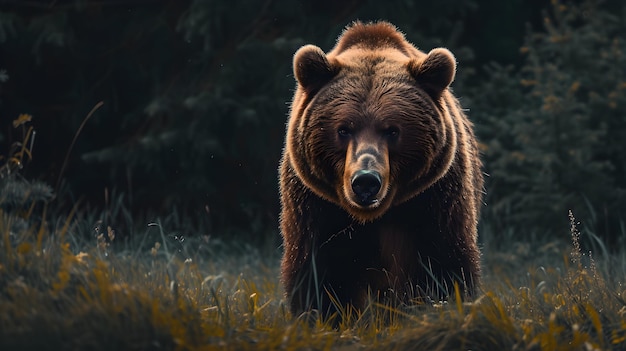 Фото Кинематографический и драматический портрет медведя