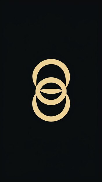 写真 黒の背景の生成 ai を持つ黒と金のロゴの接写