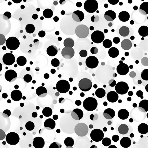 Фото Крупный план черно-белого фона с кругами генеративной ai