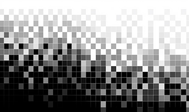사진 흑백 모자이크 패턴의 클로즈업과  ⁇ 색 배경 생성 ai