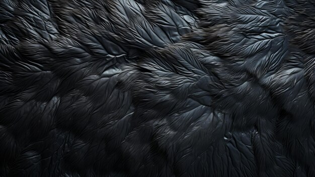 Фото Близкий план черного перья