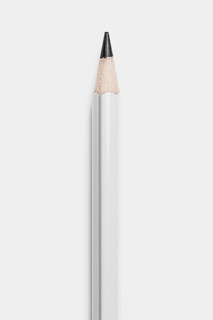 Фото Крупный план карандаша на белой поверхности