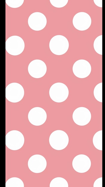 사진 분홍색과 색의 폴카 점 패턴의 클로즈업 생성 ai