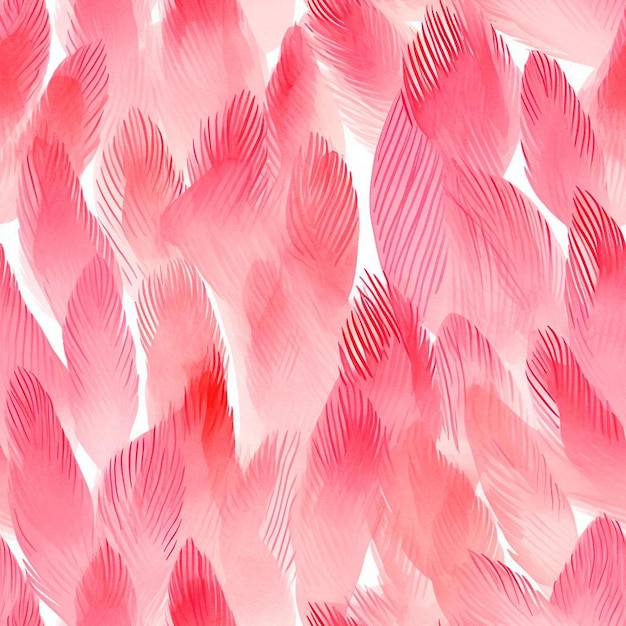 写真 赤い羽毛のピンクの羽毛の背景のクローズアップ.