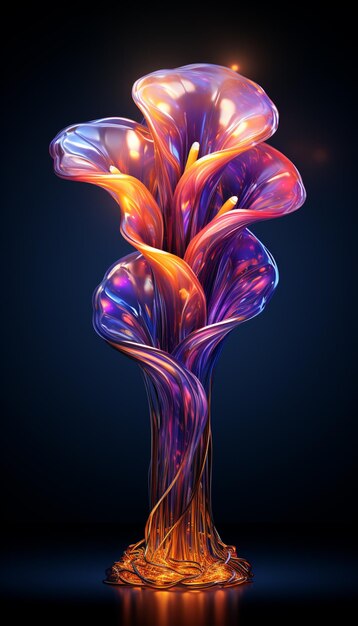 Фото Крупный план вазы с букетом цветов в ней генеративный ии