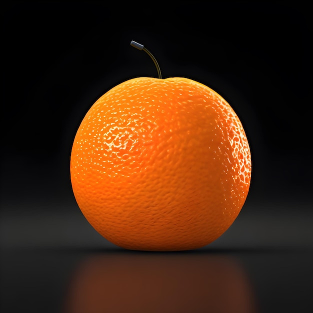 写真 黒の背景を持つオレンジのクローズ アップ