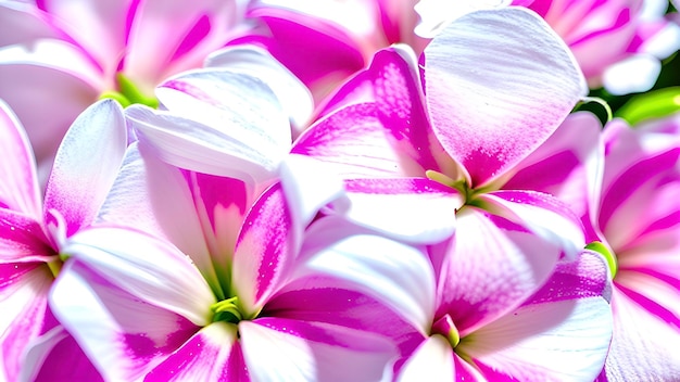 A close up van bloemen illustratie roze witte kleuren