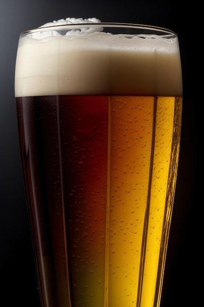 A Close-up Van Een Glas Bier