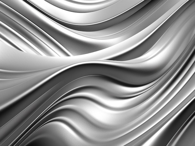 Foto a close up van een zilveren en zwarte abstracte achtergrond generatieve ai