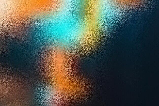 Фото Близкая поверхность окна с голографическим фоном с фольговой текстурой