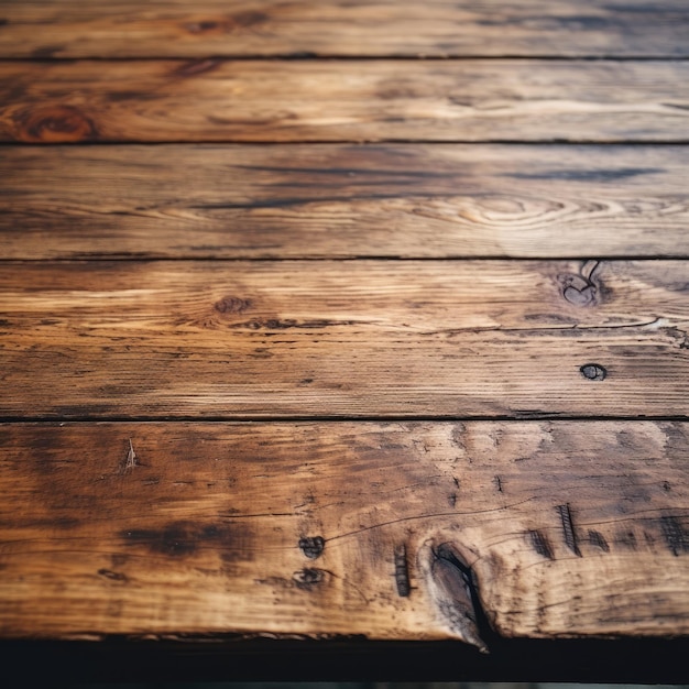 写真 傷んだ木製のコーヒー テーブルのクローズ アップ