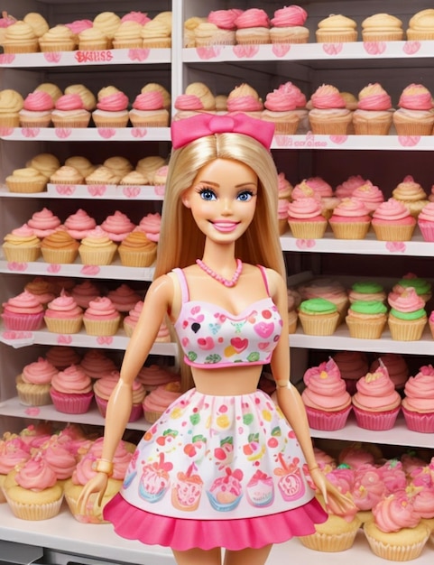 Barbie バービーカップケーキシェフ人形-