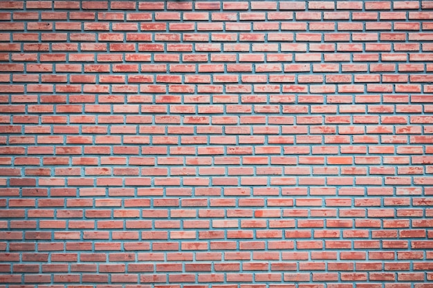 사진 추상 빈티지 배경에 대한 붉은 벽돌 벽 텍스쳐의 근접 촬영