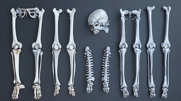 写真 骨と骨の集まり 骨格と骨と骨