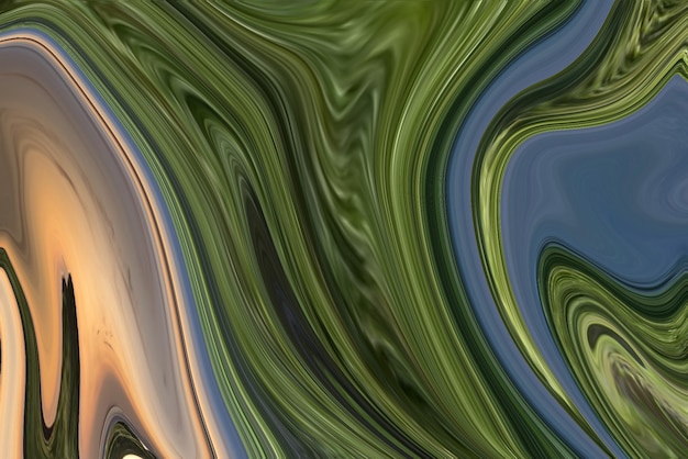 Фото Красочный абстрактный фон с зеленым и синим узором.