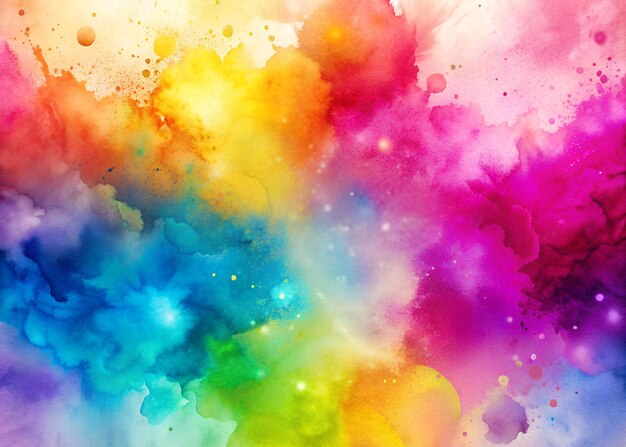 Фото Красочный фон с радугой цветного и цветного порошка