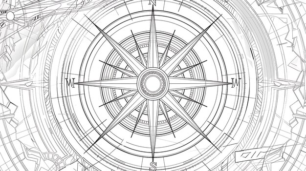 Фото a computer generated image of a ship with a circular design