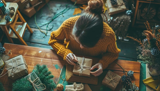 写真 ホワイトデーに自作のプレゼントを作る人の居心地の良いシーン