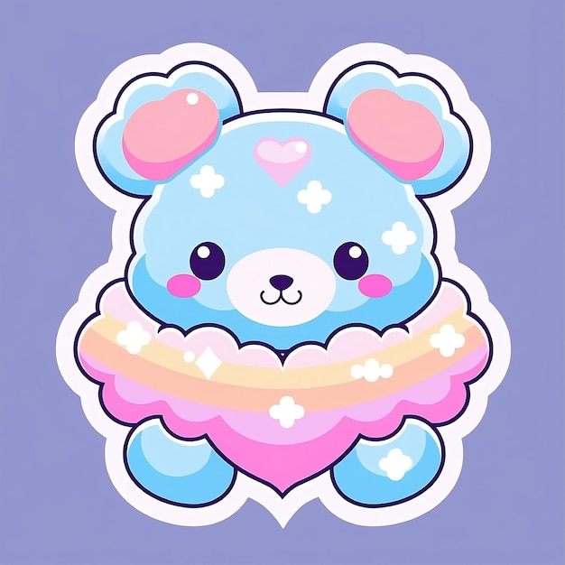 A_cute_cartoon sticker