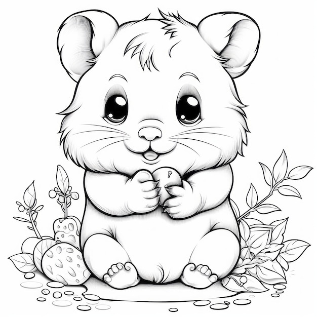 Хомяк раскраска для детей распечатать раскраски Hamtaro Ausmalbilder