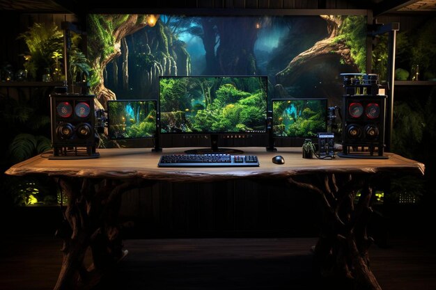 Photo a_desk_with_dual_monitors_and_a_plant_48_block_0_0jpg