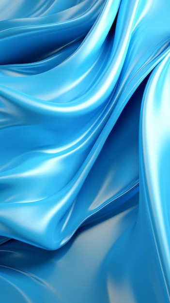 写真 複雑なパターンとテクスチャを示す青い色の織物の詳細なビュー 生成ai