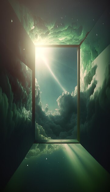 Фото Дверь, которая открыта в небо