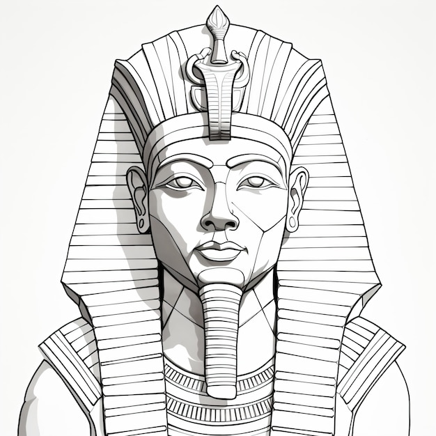 Раскраска фараона древнего египта - 53 фото