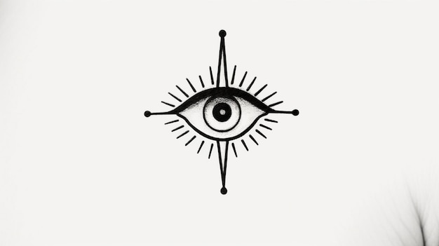 写真 目という文字が描かれている目の絵