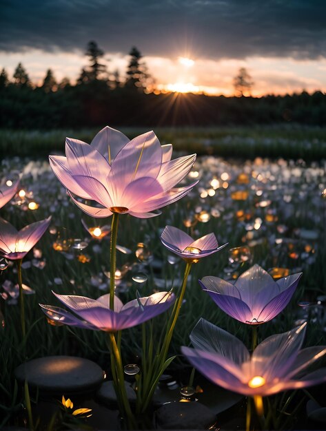 写真 花の畑